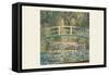 Waterlilies and Japanese Bridge-Claude Monet-Framed Stretched Canvas