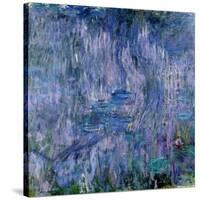 Waterlilies and Reflections of a Willow Tree, 1916-19-Claude Monet-Stretched Canvas