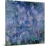 Waterlilies and Reflections of a Willow Tree, 1916-19-Claude Monet-Mounted Giclee Print