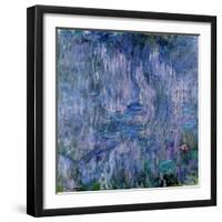 Waterlilies and Reflections of a Willow Tree, 1916-19-Claude Monet-Framed Giclee Print