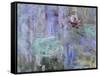 Waterlilies and Reflections of a Willow Tree, 1916-19-Claude Monet-Framed Stretched Canvas