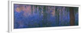 Waterlilies and Willows-Claude Monet-Framed Giclee Print