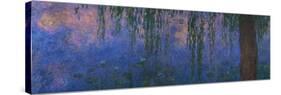 Waterlilies and Willows-Claude Monet-Stretched Canvas