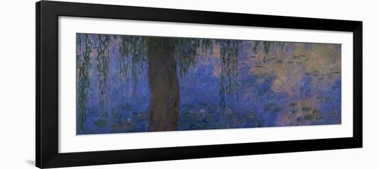 Waterlilies and Willows-Claude Monet-Framed Giclee Print