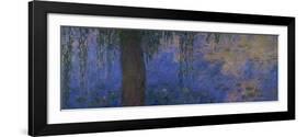 Waterlilies and Willows-Claude Monet-Framed Giclee Print