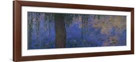 Waterlilies and Willows-Claude Monet-Framed Giclee Print