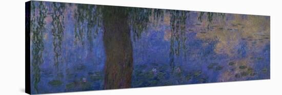 Waterlilies and Willows-Claude Monet-Stretched Canvas