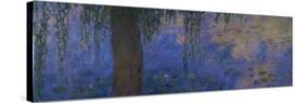 Waterlilies and Willows-Claude Monet-Stretched Canvas