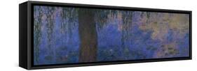 Waterlilies and Willows-Claude Monet-Framed Stretched Canvas