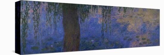 Waterlilies and Willows-Claude Monet-Stretched Canvas