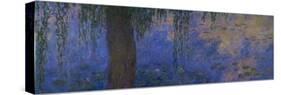 Waterlilies and Willows-Claude Monet-Stretched Canvas