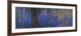 Waterlilies and Willows-Claude Monet-Framed Giclee Print