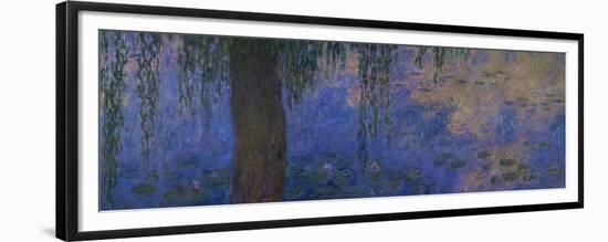 Waterlilies and Willows-Claude Monet-Framed Giclee Print