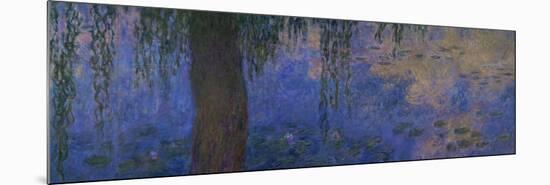 Waterlilies and Willows-Claude Monet-Mounted Giclee Print