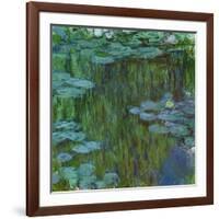 Waterlilies at Giverny, 1918-Claude Monet-Framed Giclee Print