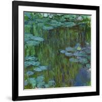 Waterlilies at Giverny, 1918-Claude Monet-Framed Giclee Print