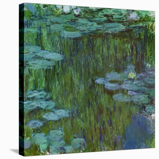 Waterlilies at Giverny, 1918-Claude Monet-Stretched Canvas