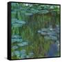 Waterlilies at Giverny, 1918-Claude Monet-Framed Stretched Canvas