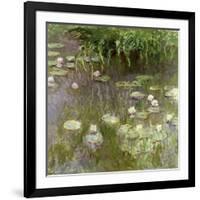 Waterlilies at Midday, 1918-Claude Monet-Framed Giclee Print