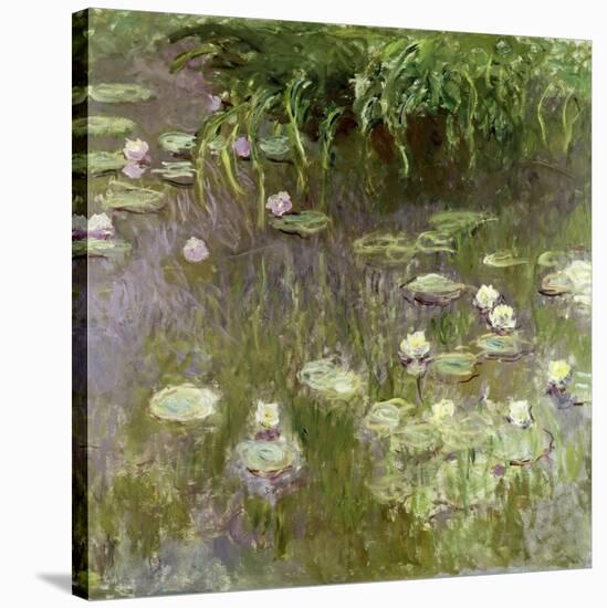 Waterlilies at Midday, 1918-Claude Monet-Stretched Canvas