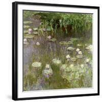 Waterlilies at Midday, 1918-Claude Monet-Framed Giclee Print