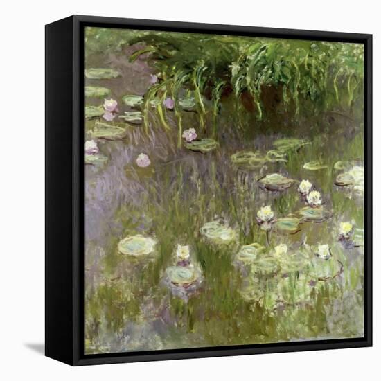 Waterlilies at Midday, 1918-Claude Monet-Framed Stretched Canvas