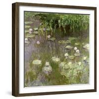 Waterlilies at Midday, 1918-Claude Monet-Framed Giclee Print