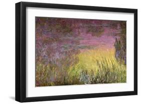 Waterlilies at Sunset, 1915-26-Claude Monet-Framed Giclee Print