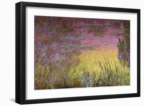 Waterlilies at Sunset, 1915-26-Claude Monet-Framed Premium Giclee Print