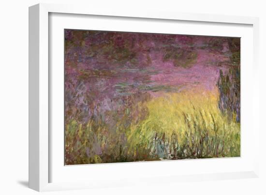 Waterlilies at Sunset, 1915-26-Claude Monet-Framed Giclee Print