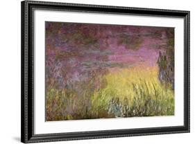 Waterlilies at Sunset, 1915-26-Claude Monet-Framed Giclee Print