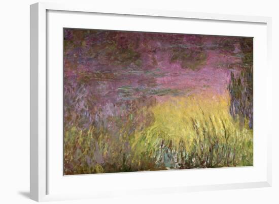 Waterlilies at Sunset, 1915-26-Claude Monet-Framed Giclee Print