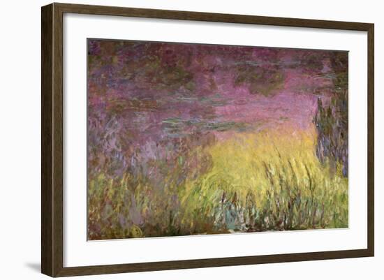 Waterlilies at Sunset, 1915-26-Claude Monet-Framed Giclee Print