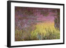 Waterlilies at Sunset, 1915-26-Claude Monet-Framed Giclee Print