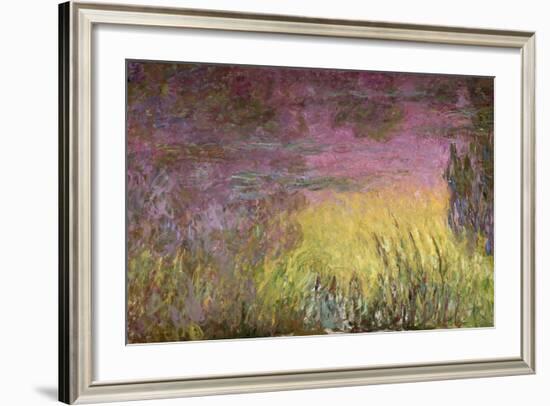 Waterlilies at Sunset, 1915-26-Claude Monet-Framed Giclee Print