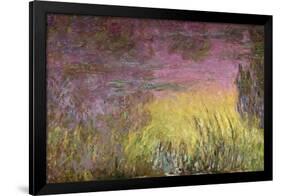 Waterlilies at Sunset, 1915-26-Claude Monet-Framed Premium Giclee Print