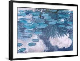 Waterlilies, c.1917-Claude Monet-Framed Art Print