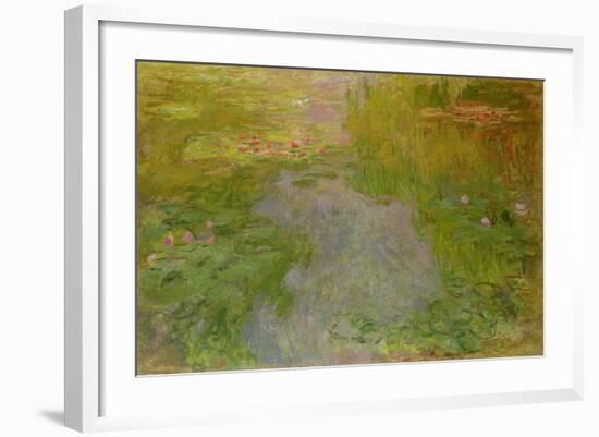 Waterlilies, circa 1919-Claude Monet-Framed Giclee Print