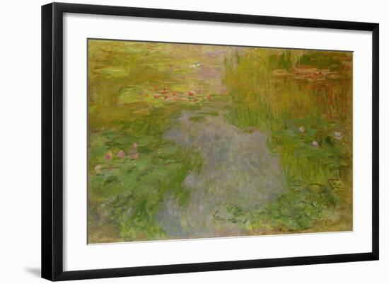 Waterlilies, circa 1919-Claude Monet-Framed Giclee Print