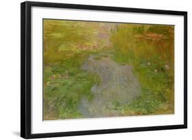 Waterlilies, circa 1919-Claude Monet-Framed Giclee Print