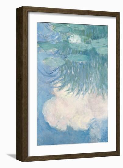 Waterlilies, Detail, 1914-17-Claude Monet-Framed Giclee Print