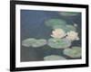 Waterlilies, Evening; Detail-Claude Monet-Framed Giclee Print