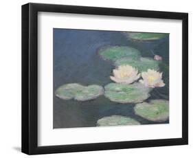 Waterlilies, Evening; Detail-Claude Monet-Framed Premium Giclee Print