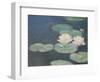 Waterlilies, Evening; Detail-Claude Monet-Framed Premium Giclee Print