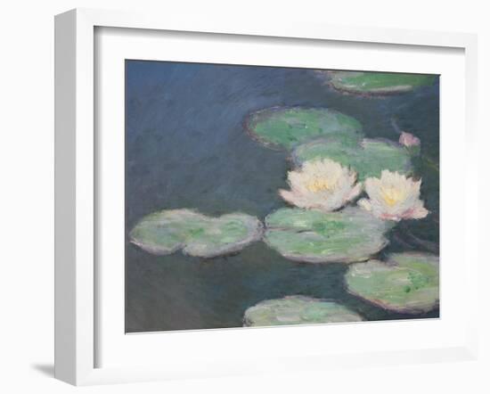 Waterlilies, Evening; Detail-Claude Monet-Framed Giclee Print