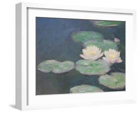 Waterlilies, Evening; Detail-Claude Monet-Framed Giclee Print