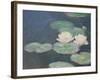 Waterlilies, Evening; Detail-Claude Monet-Framed Giclee Print