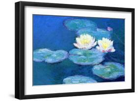 Waterlilies, Evening-Claude Monet-Framed Giclee Print