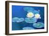 Waterlilies, Evening-Claude Monet-Framed Giclee Print