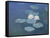 Waterlilies, Evening-Claude Monet-Framed Stretched Canvas